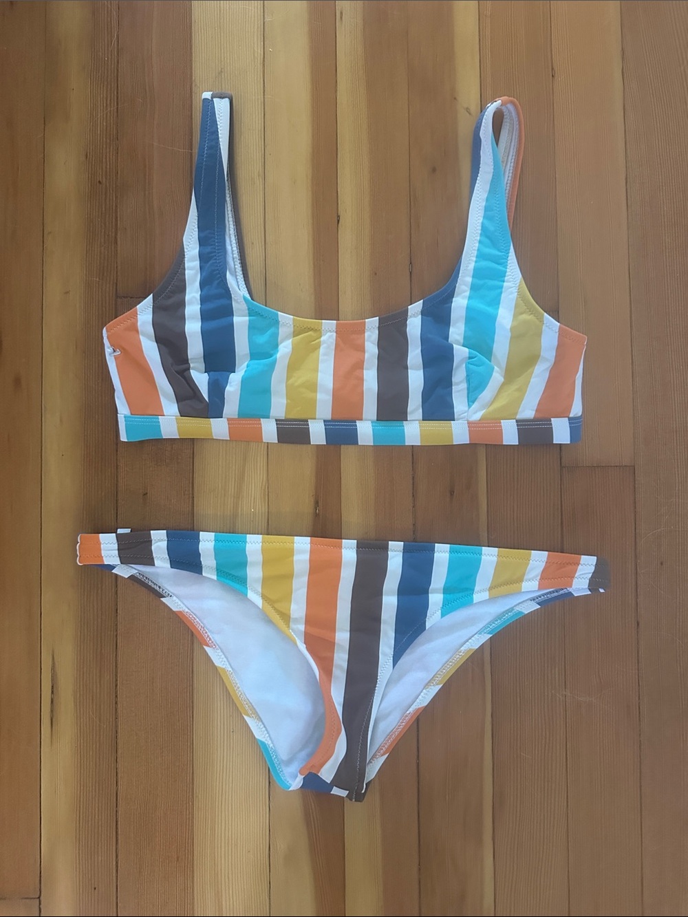 Women’s rhythm Multicolor Striped Bikini Top & Bottom